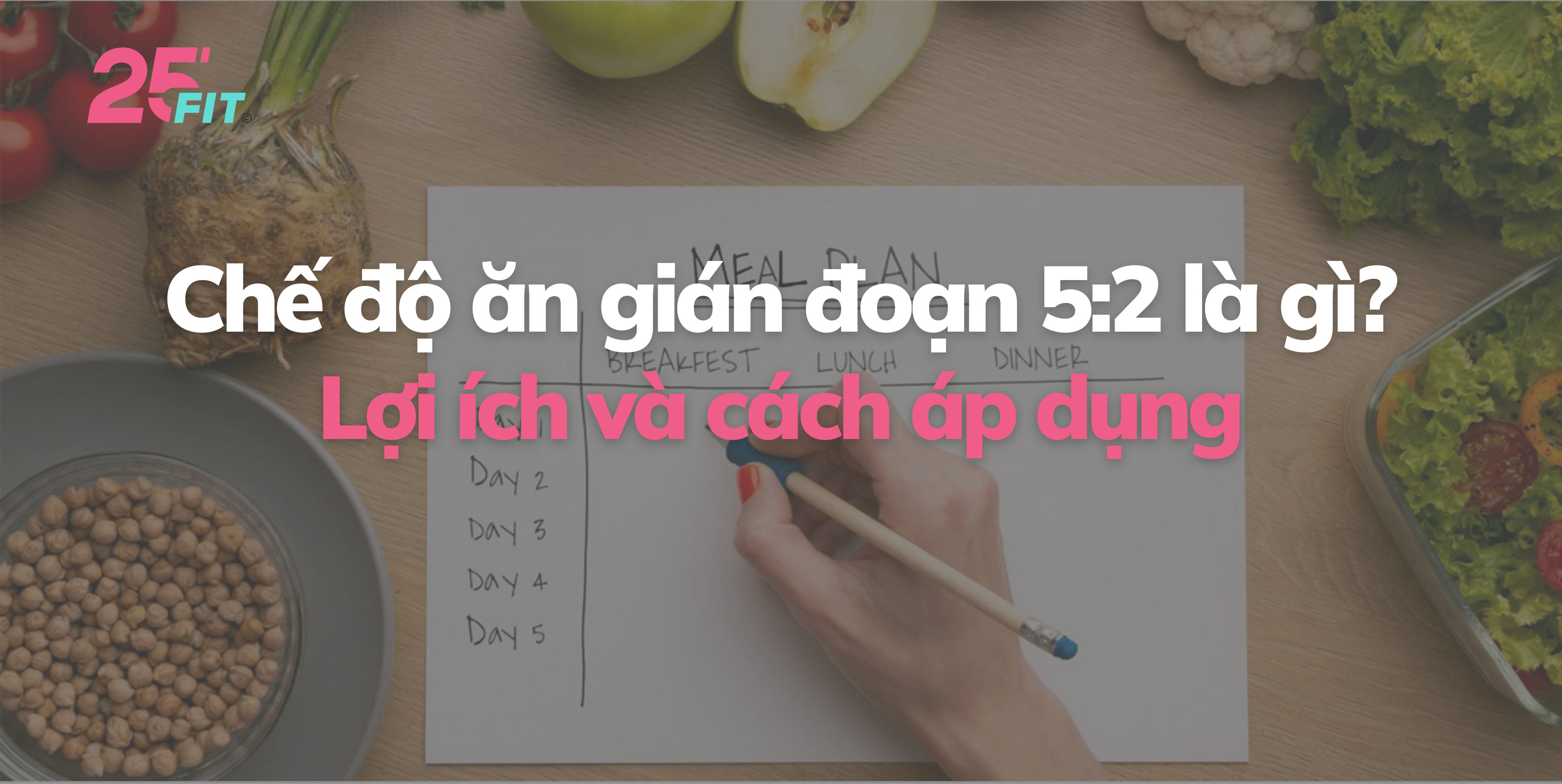 Chế độ ăn gián đoạn 5:2 là gì? Lợi ích và cách áp dụng chế độ ăn 5:2