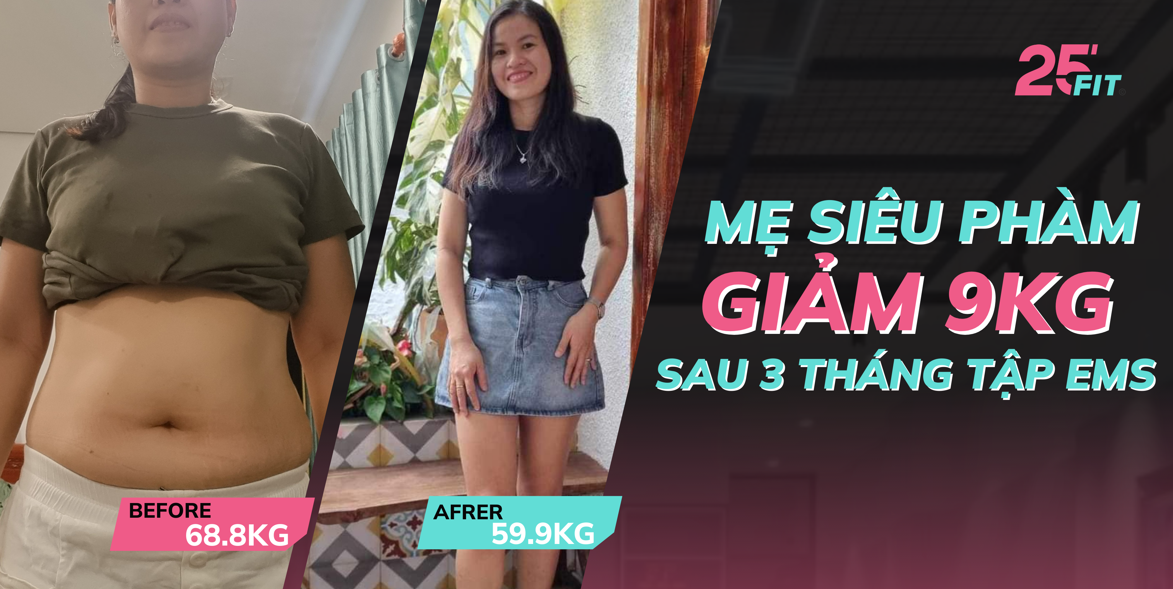 Mẹ siêu phàm giảm 9kg sau 3 tháng tập EMS Training