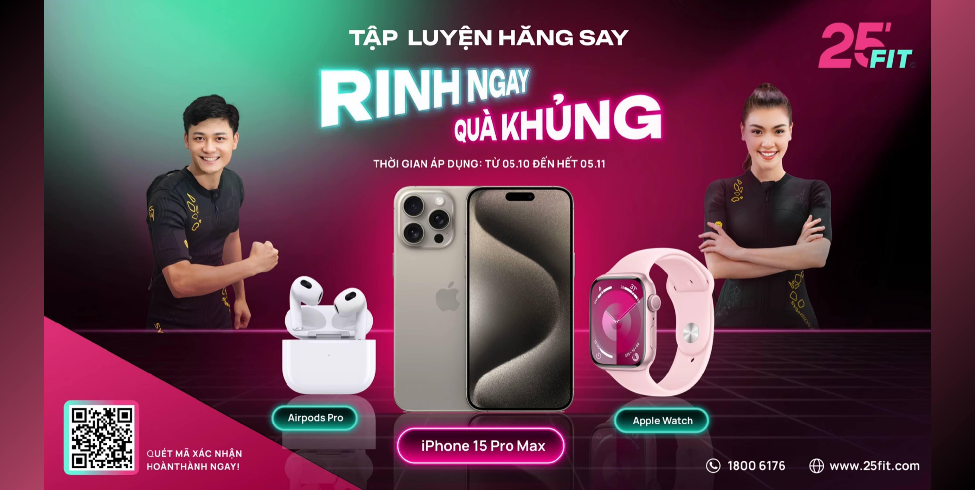Thể lệ chương trình Tập luyện hăng say, rinh ngay quà khủng